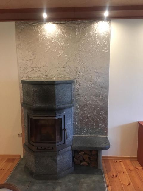 Malermeister Heinrich Olfert Kamin mit Deckenstrahlern