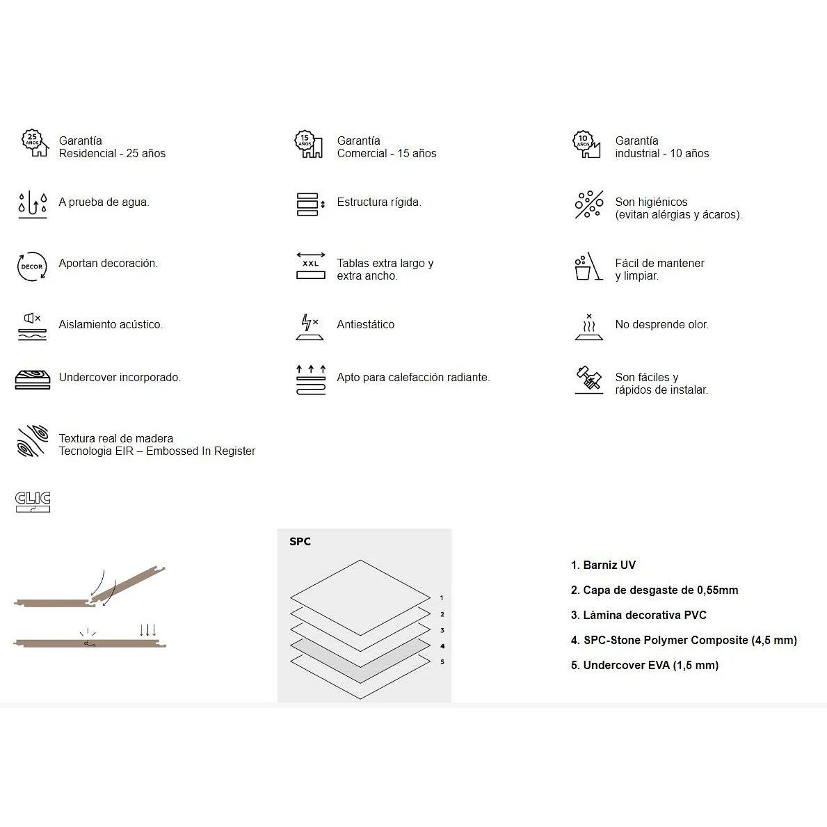 Logotipo de +PORTADA Suelos Vinílicos, con 