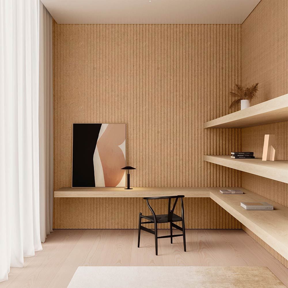 Textura de cartón corrugado marrón.