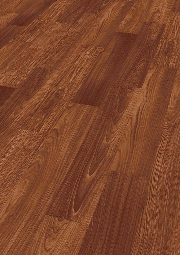 Suelo de madera veteada, principalmente marrón, con tablones verticales.