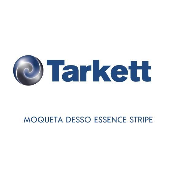 El logotipo de Tarkett Moquette Desso Essence Stripe