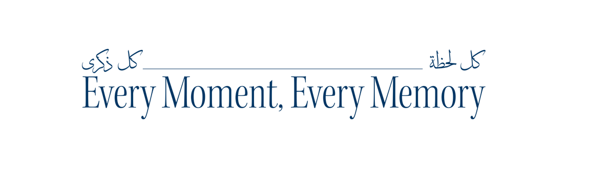 A logo that says every moment every memory on it