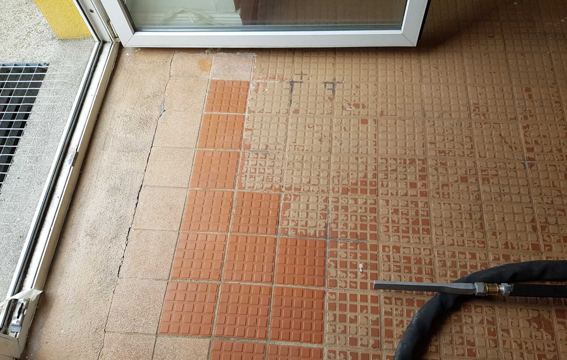 Sandstrahlen an Rohren