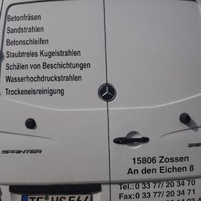 Dienstwagen Sörgel von hinten