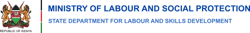 A logo for the ministry of labour and social protection
