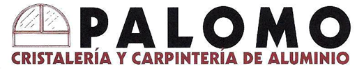 The logo for palomo cristaleria y carpinteria de aluminio