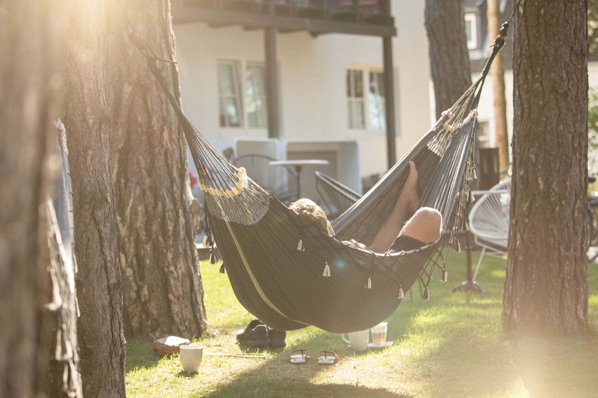 Entspannen in der Hängematte