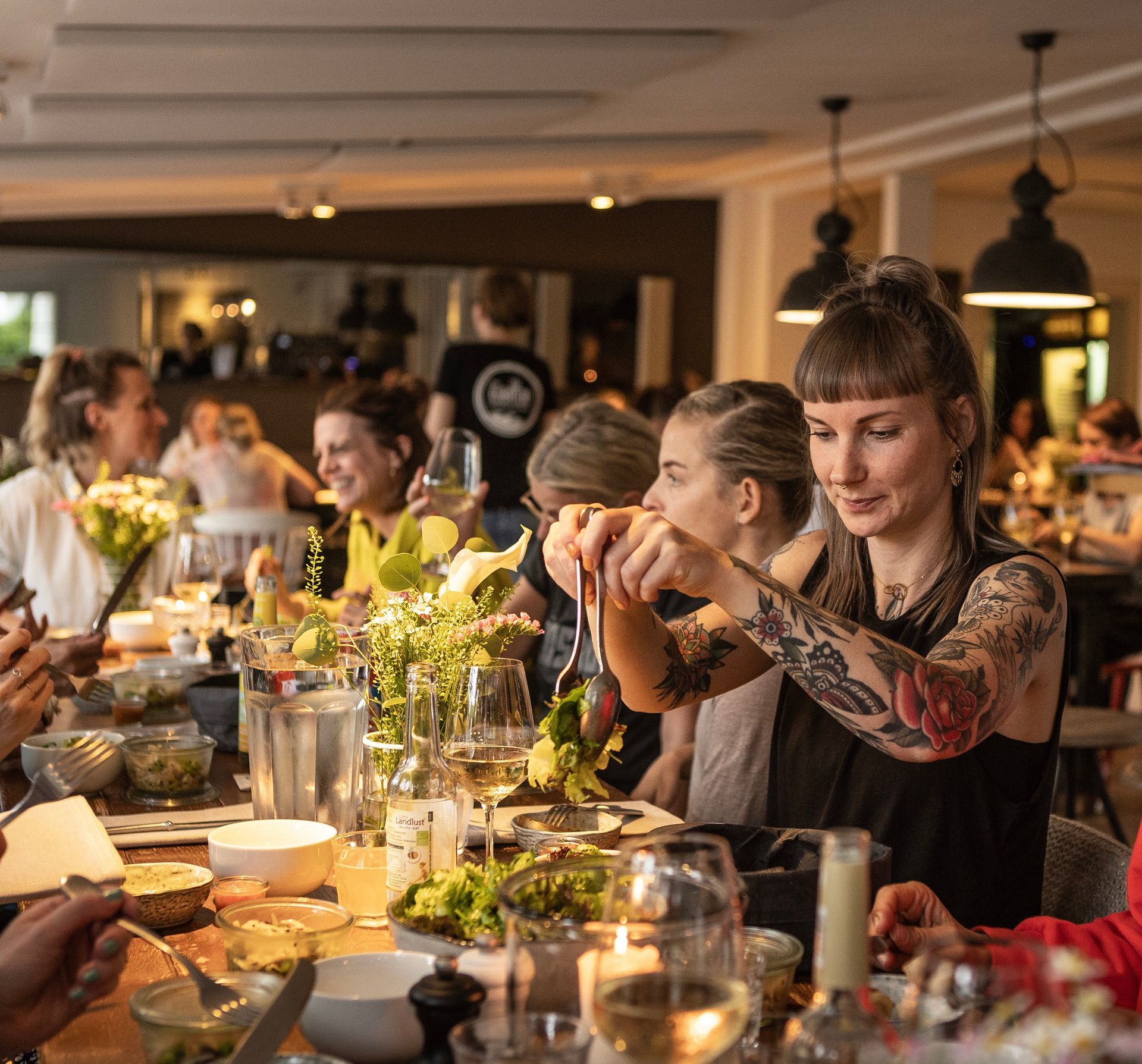 Gemeinsames Abendbrot im Hotel