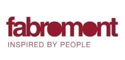 Fabrmont-Logo in Dunkelrot mit dem Slogan „INSPIRED BY PEOPLE“ auf weissem Hintergrund