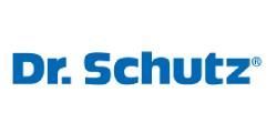 Dr. Schutz-Logo in blauer Schrift auf weissem Hintergrund