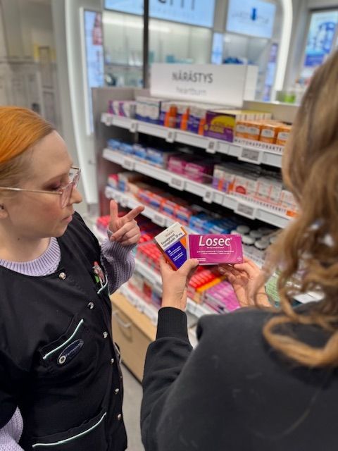 Apteekin asiakaspalvelu
