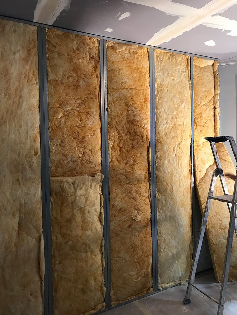 Panneaux isolants dans un appartement en rénovation