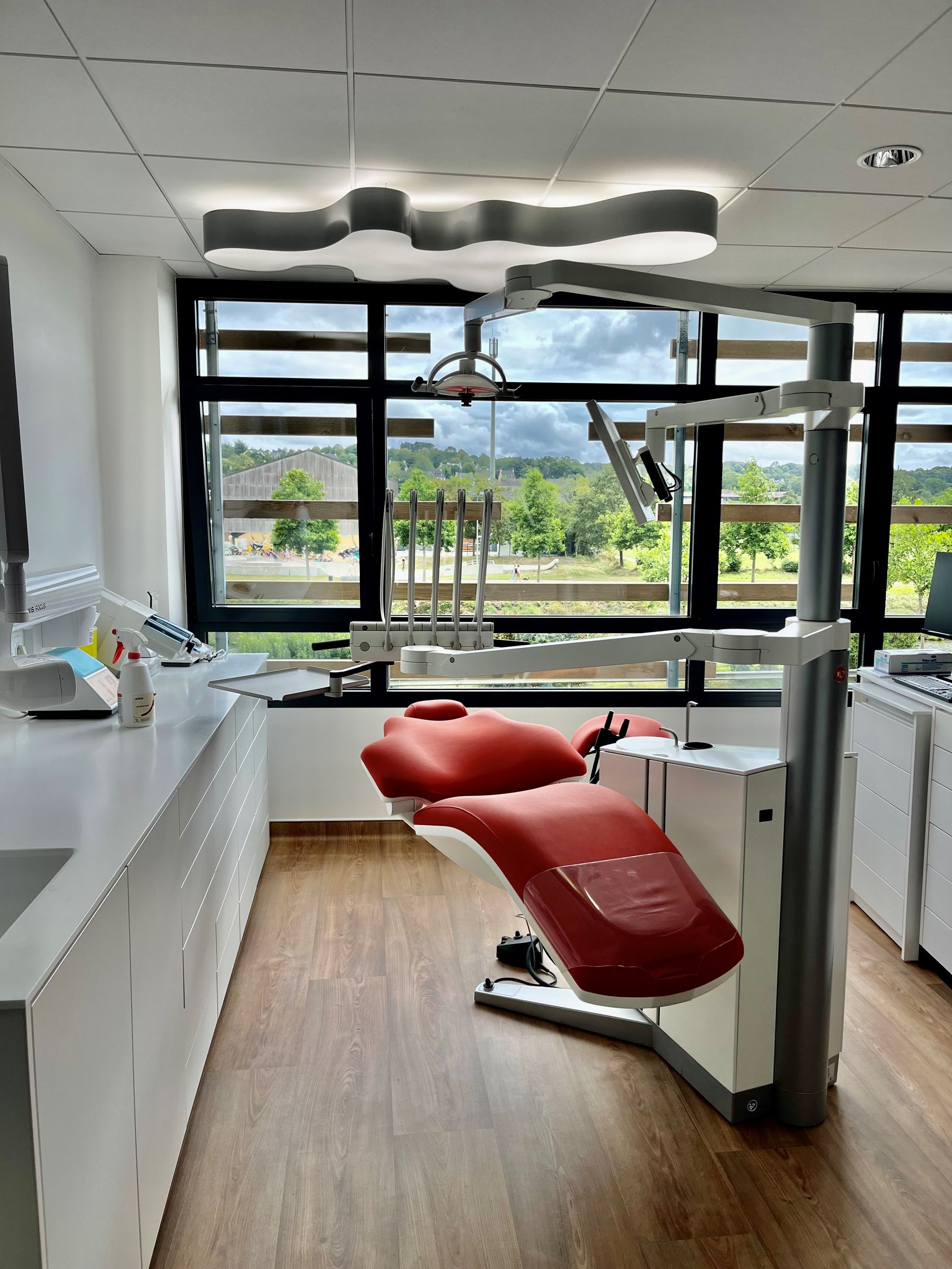 Plan de travail d'un cabinet dentaire