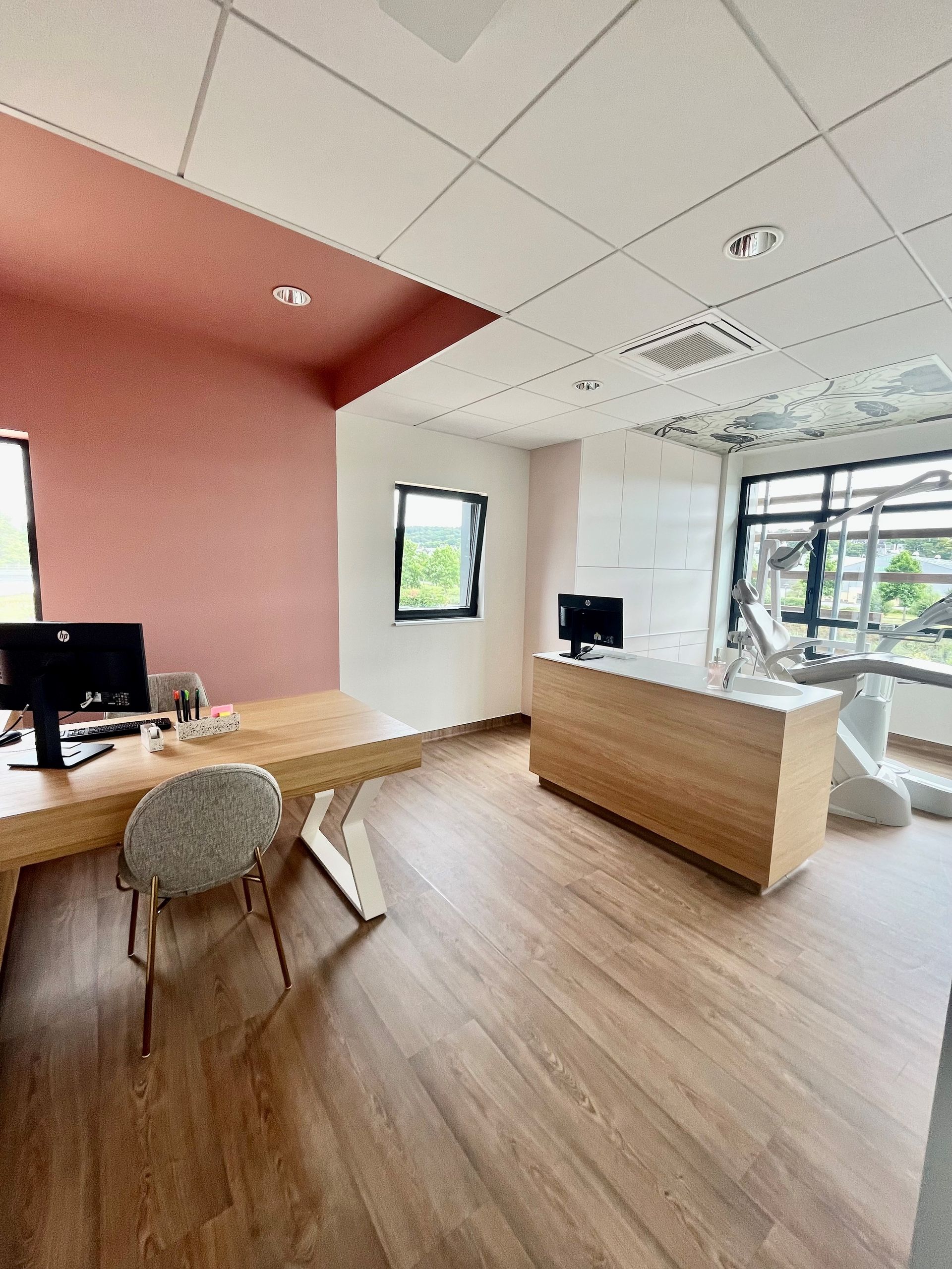 Plan de travail d'un cabinet dentaire