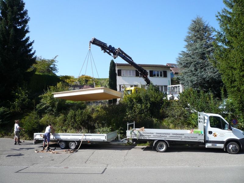 Flachdach für oberen Wintergarten - M. Baumgartner Holzbau - Wuppenau