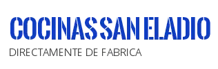 A logo for cocinas san eladio directamente de fabrica