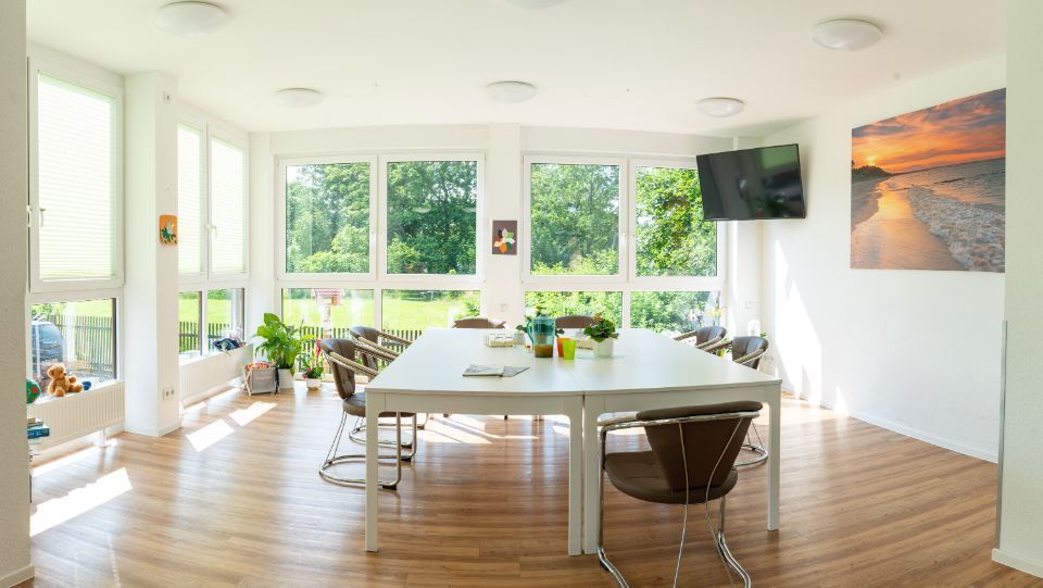 Essbereich der Senioren-Wohngruppe von Ambulanter Pflegedienst Floß