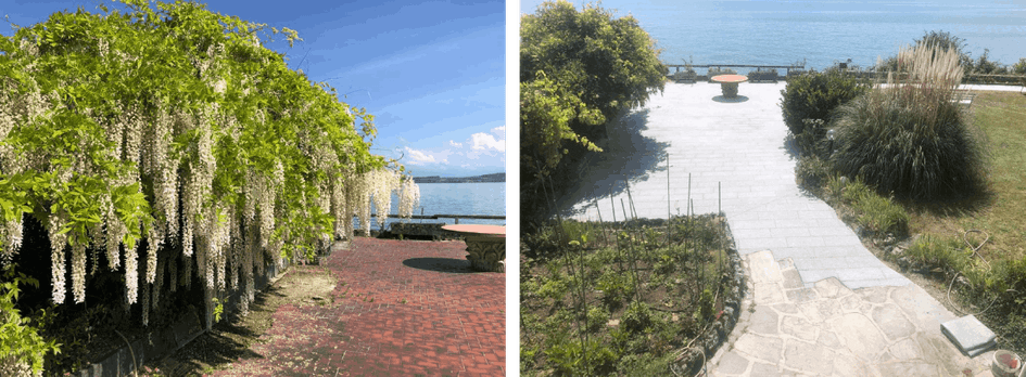 Terrazza esterna prima e dopo