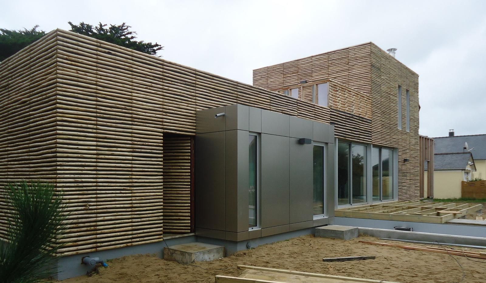 Batz sur Mer - La Govelle - Etanchéité toit terrasse isolé - Membrane FPO qualité environnementale - Végétalisation Sarnapack et graviers roulés - Yohann Chazeaux MO à Pornic et Agence Kenenso architectes à Nantes