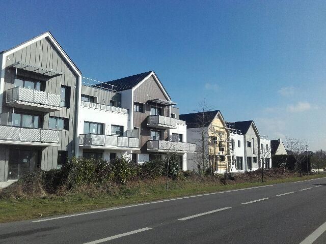La Turballe - Construction 14 logements - Bardage façade en zinc quartz joint debout 150 m² - Chantier public - Architecte J-P Blanchard La Baule
