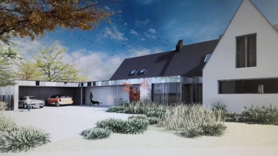 Domaine St Denac - Etanchéité en membrane PVC Sikaplan 12 g et Sarnafil TG 77-15 qualité environnementale - isolation par l'extérieur sur extensions - Yohann Chazeaux MO Pornic et Agence Kenenso Architectes à Nantes