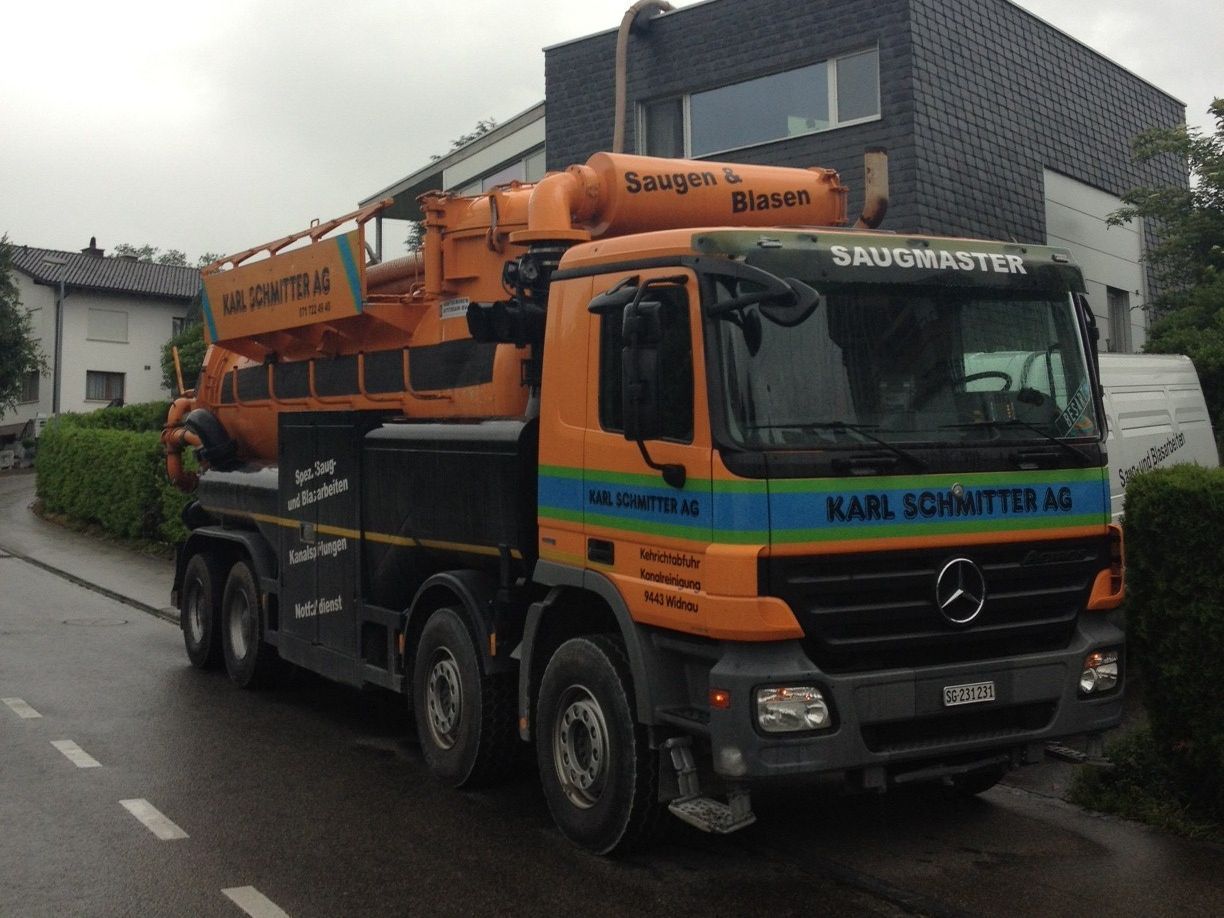 Kanalreinigung - Karl Schmitter Transporte AG - Widnau