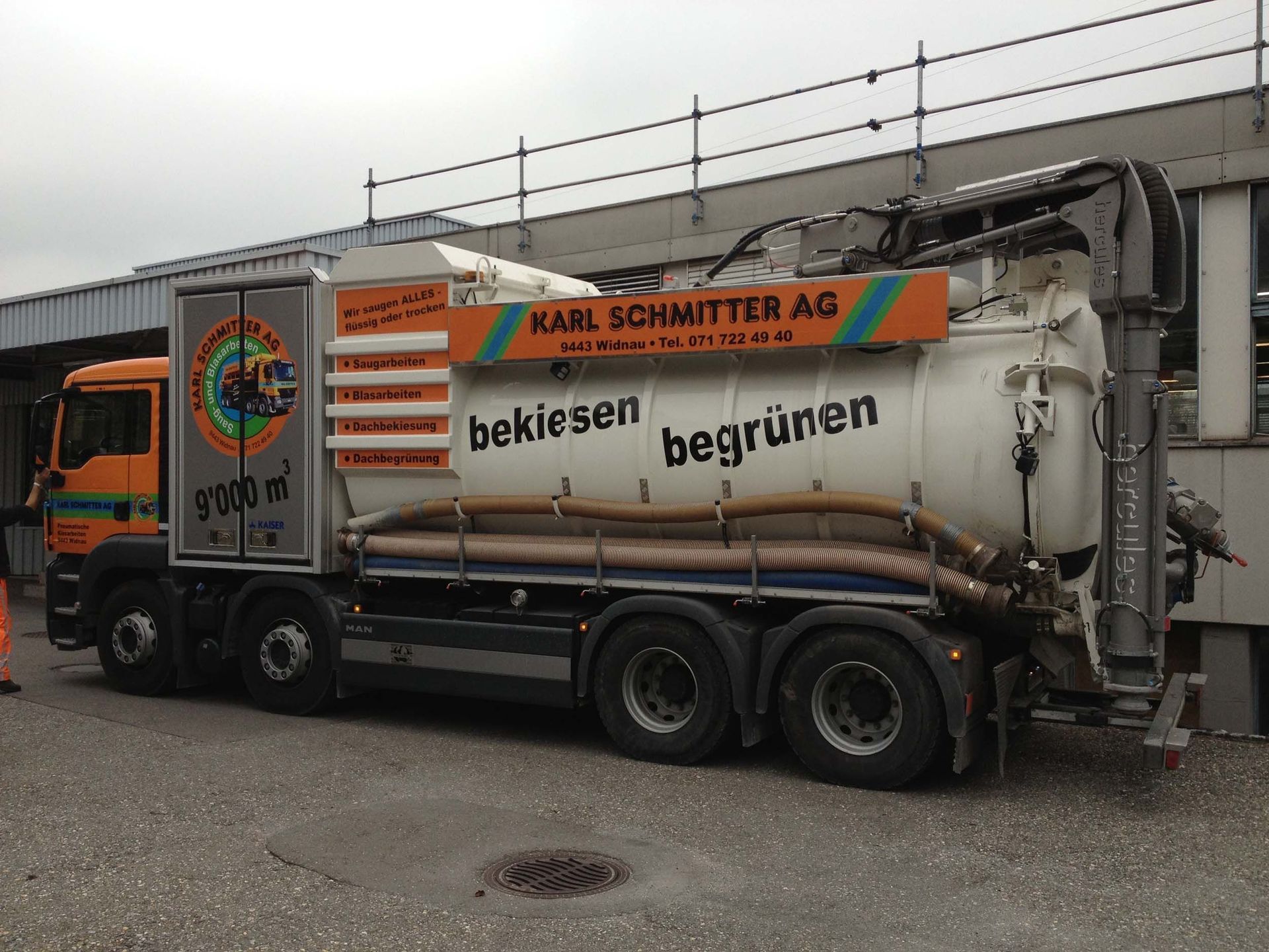 Spezialsaugarbeiten - Karl Schmitter Transporte AG - Widnau