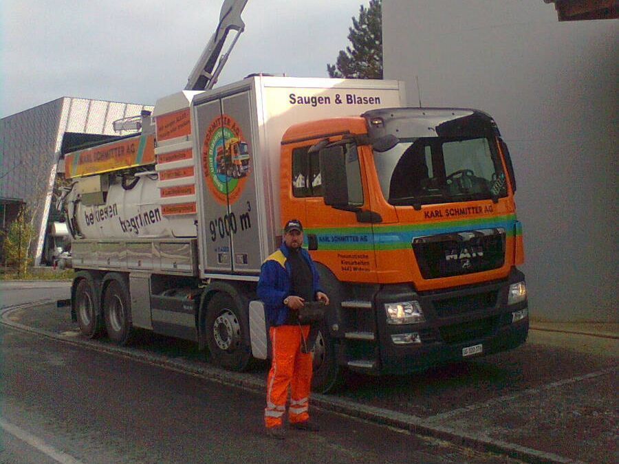 Kanalreinigung - Karl Schmitter Transporte AG - Widnau