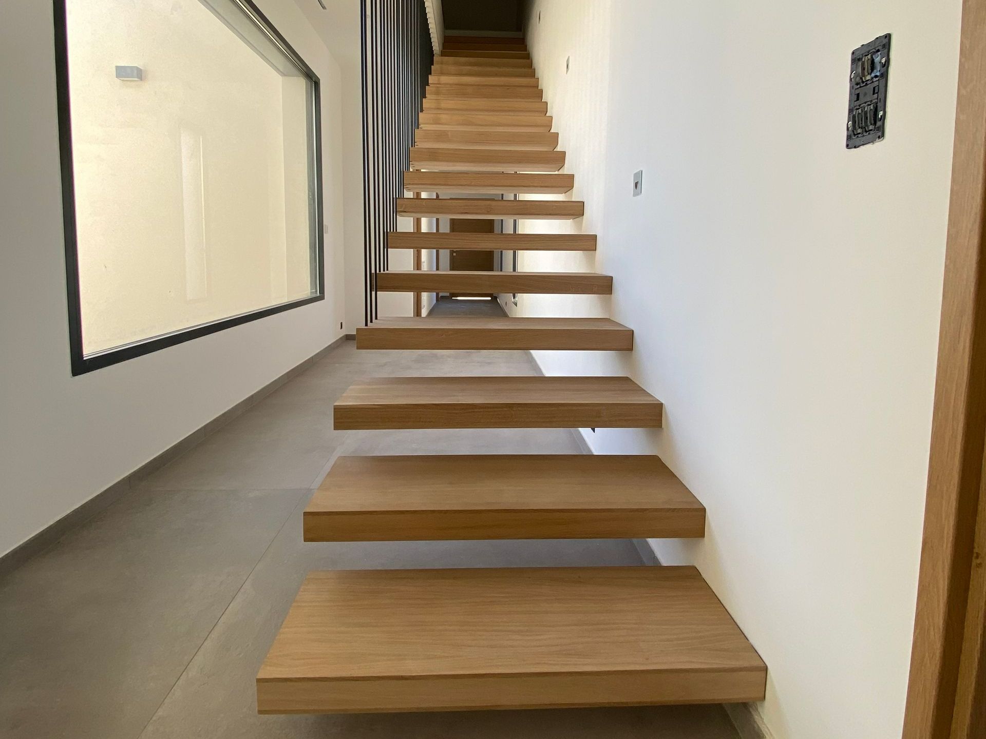 Escalier en bois et métal