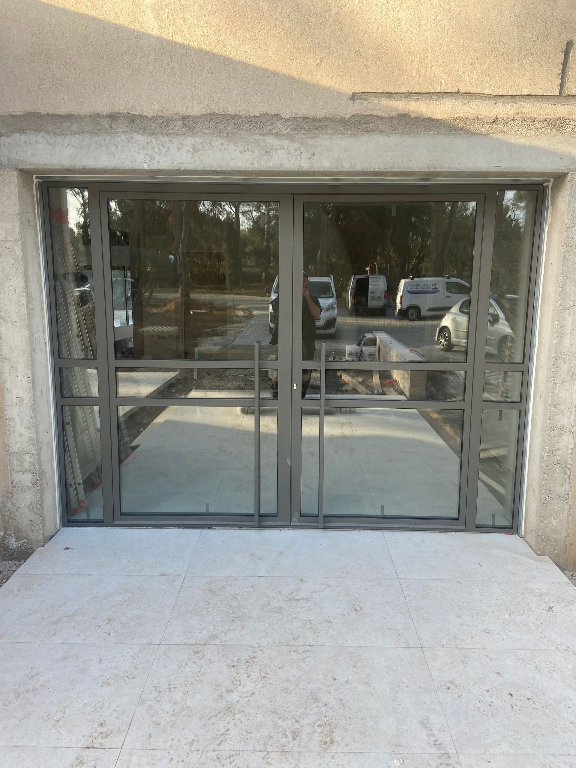 Double porte vitrée