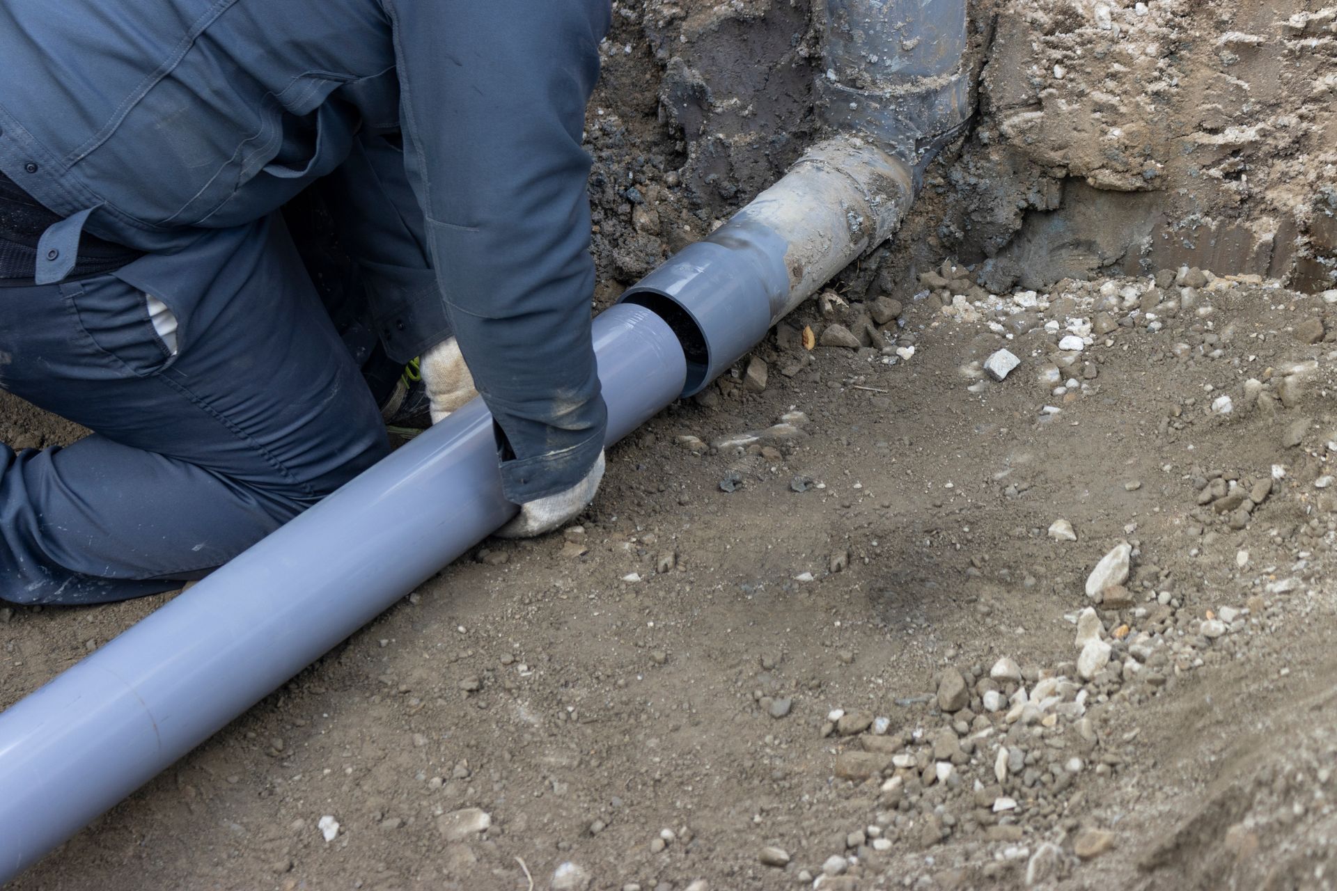 Raccordement d'une canalisation sur le réseau public.