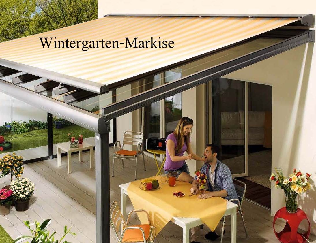 Paar Terrasse Markise
