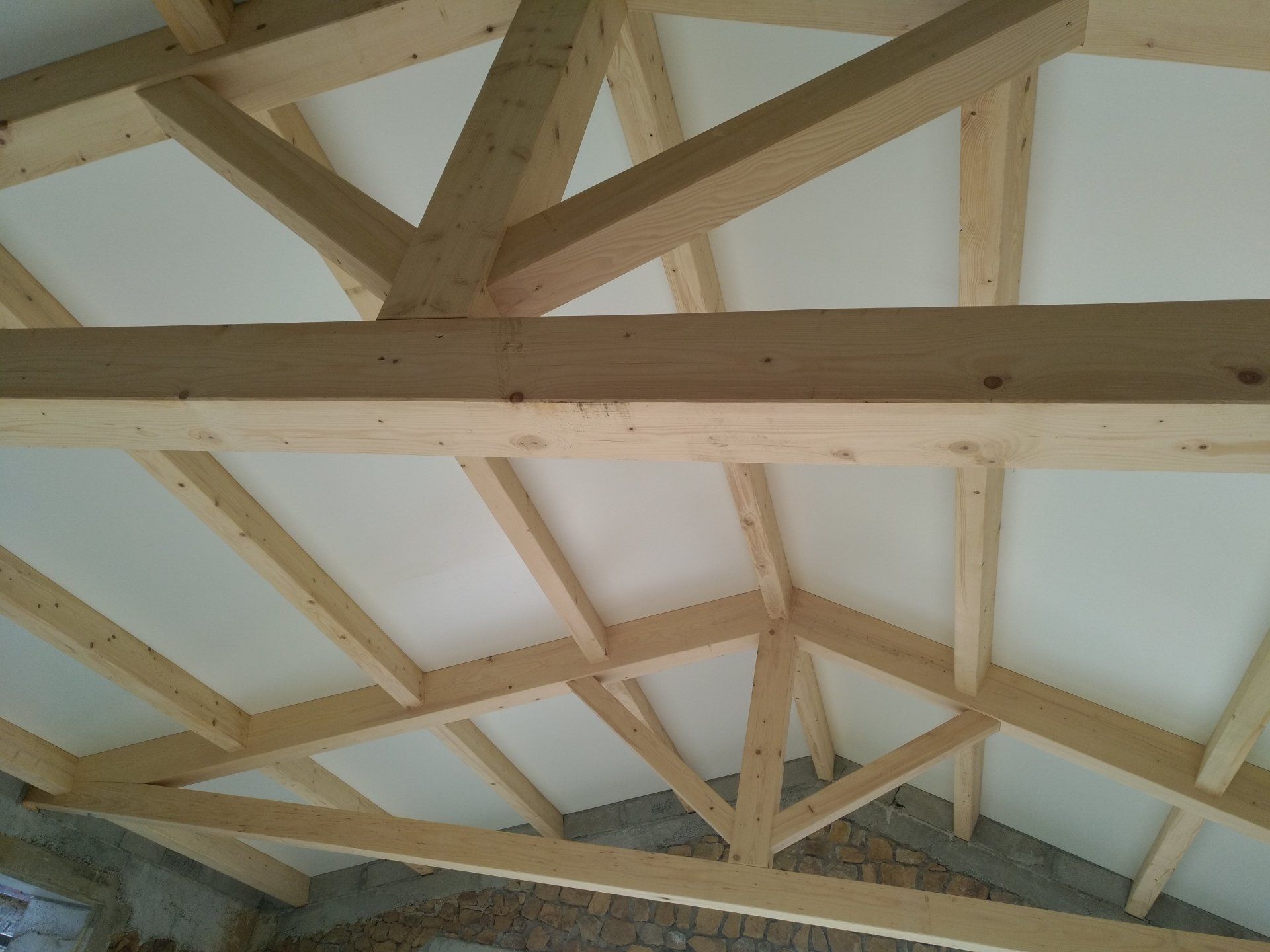 Pose d'une charpente