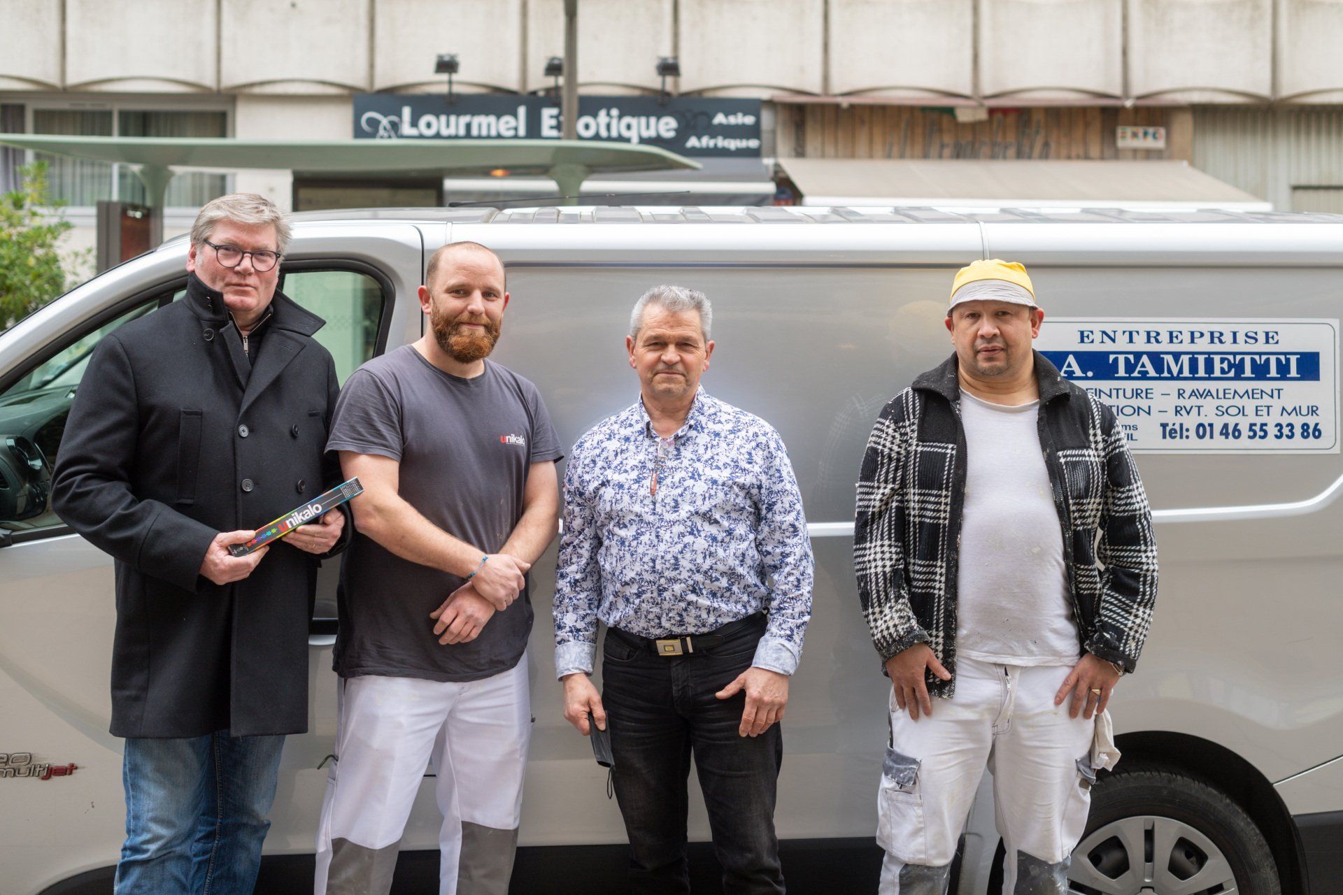 L'équipe de l'entreprise A. Tamietti