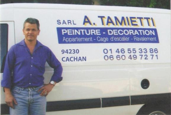 Alain Tamietti de l'entreprise de peinture A. Tamietti