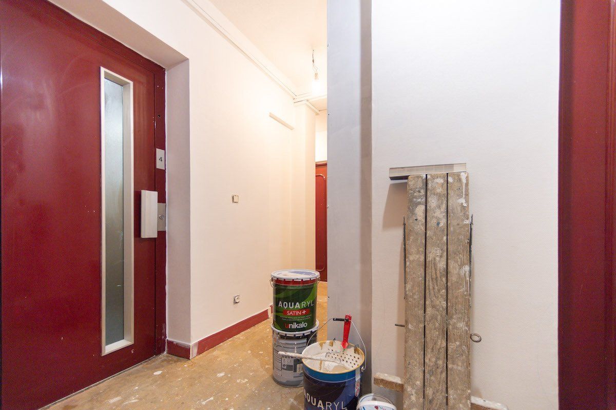 Remise en état d'un hall d'entrée par l'entreprise A. Tamietti