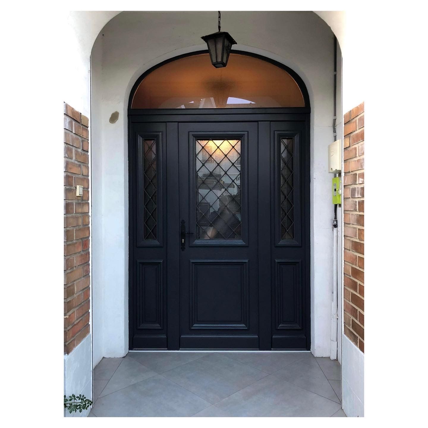 porte d'entrée bois avec tierce 