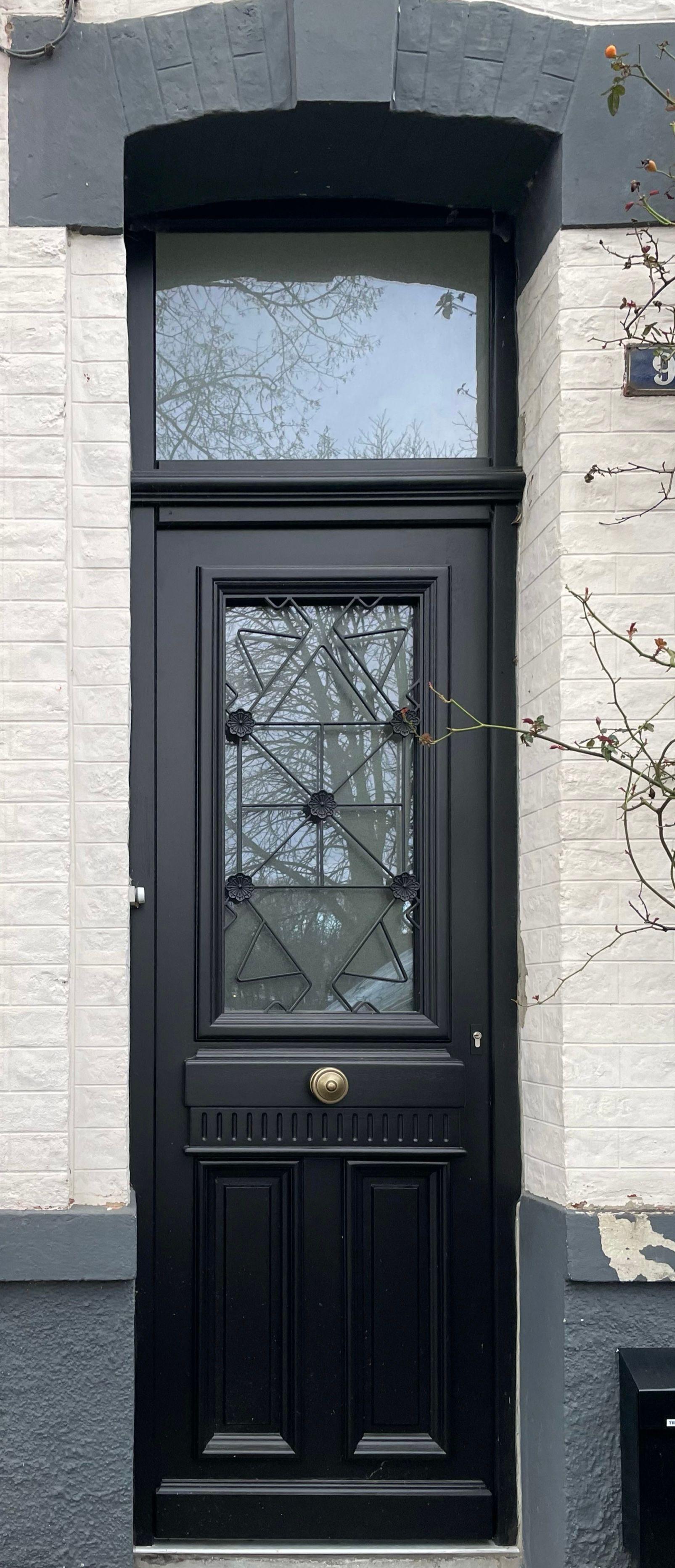 porte d'entrée en bois