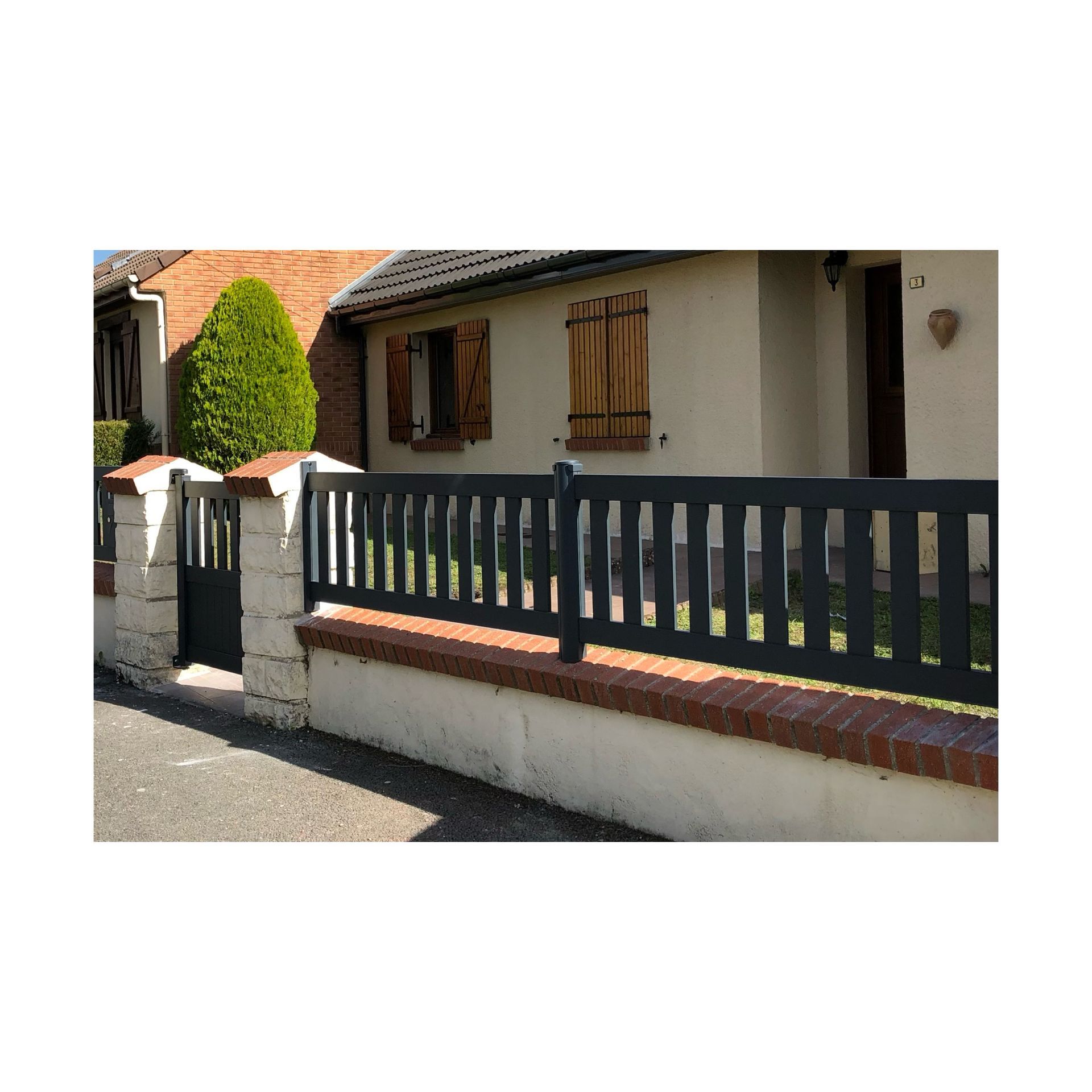 clôture sur mesure en aluminium