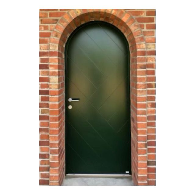 porte d'entrée mixte alu/bois