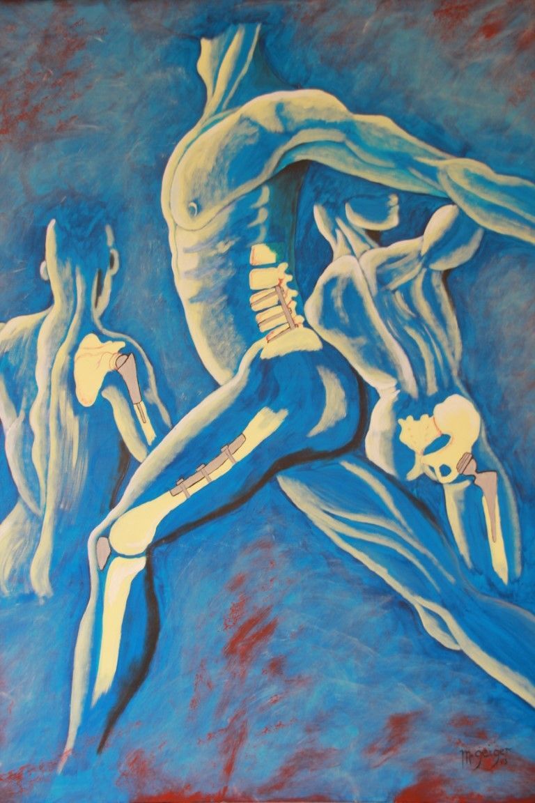 Gemälde Wartezimmer