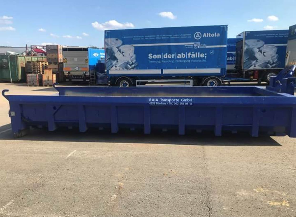 10 m3 Abroller für Aushub - Raia Transporte GmbH