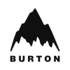 Logo de montagne noire avec le texte « BURTON » en dessous.