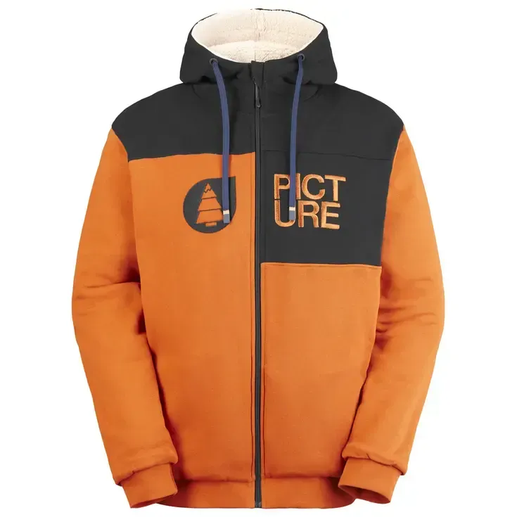 Picture Plush Zip Hoodie Camel