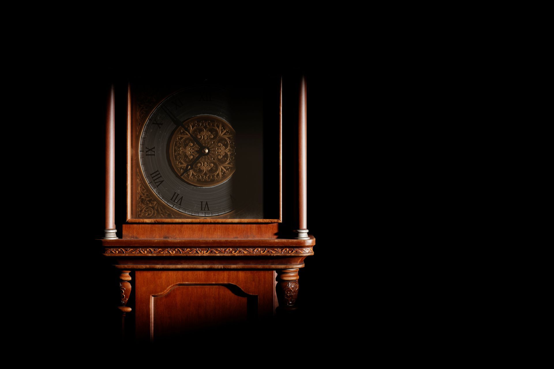 Une horloge de parquet