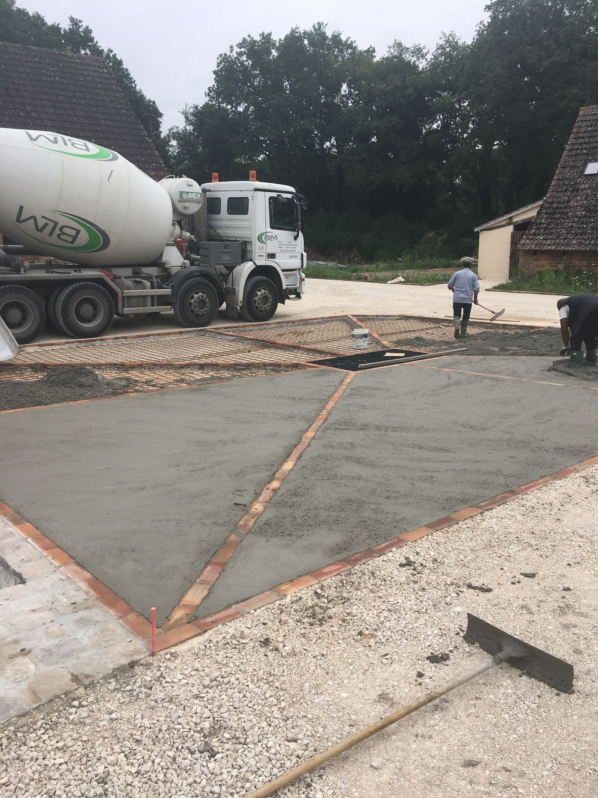 Travaux de pose de dallage