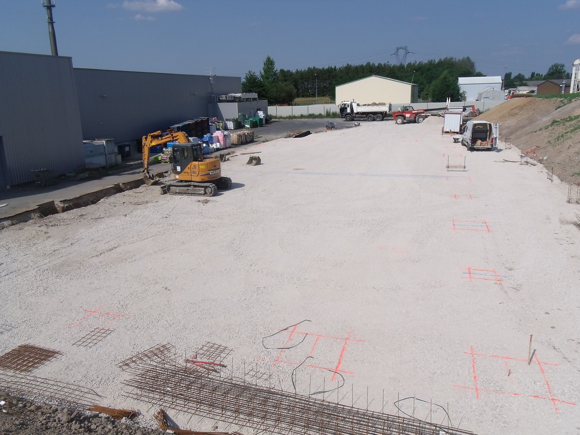 Travaux de terrassement de bâtiment