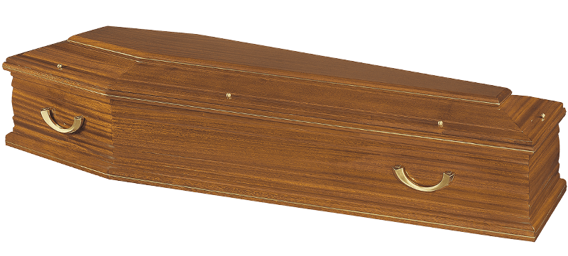 Cercueil en bois foncé modèle tournoy