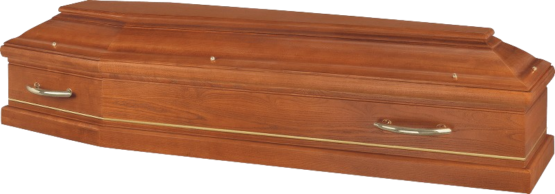 Cercueil en bois orange modèle taix