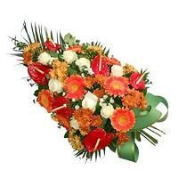 Gerbe piquée orange